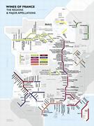 Metro wine map of France