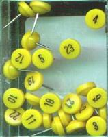 Numbered map pins