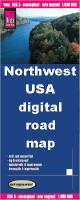 Northwest USA digital map