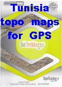 Tunisia digital topographic maps