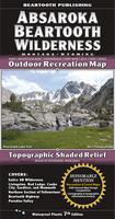 Absaroka Beartooth Wilderness Outdoor Recreation Map