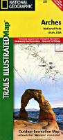 Arches National Park hiking map