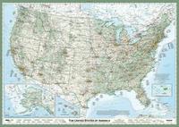 USA wall map