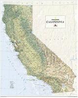 California wall map