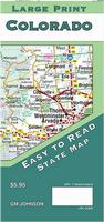Colorado Large-Print road map