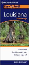 Louisiana laminated road map