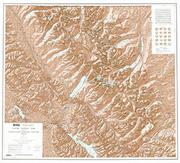 Glacier topographic map