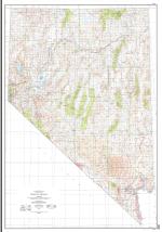 Nevada topographic map