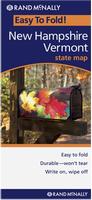 New Hampshire laminated road map