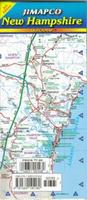 New Hampshire laminated road map