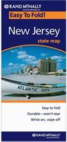 Laminated New Jersey road map