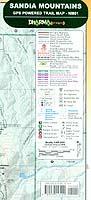 Sandia hiking map