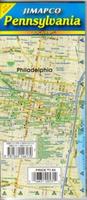Pennsylvania laminated road map