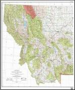 Montana topographic map