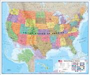 United States political map by Maps International