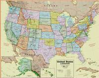 United States political map by Maps International