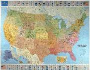 Michelin USA wall map