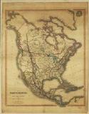 North America antique map
