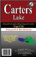 Carters Lake fishing map