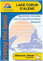 Coeur d'Alene fishing map