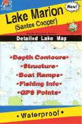 Marion Santee Cooper fishing map