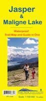 Jasper and Maligne Lake hiking map