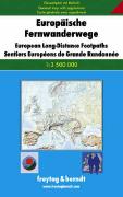 Europe long distance footpaths map