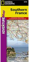 Southern France travel map