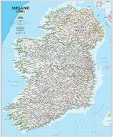 Ireland political wall map