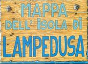Lampedusa Island map