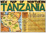 Northern Tanzania map