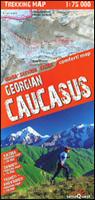 Georgian Caucasus hiking map
