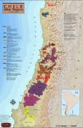 Chile wine map