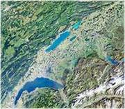 Switzerland satellite map