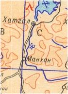 Mongolia physical map