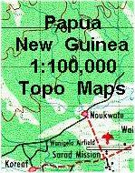 Papua New Guinea topographic maps