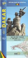 Dakar topographic map