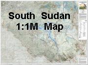 South Sudan Topographic Map