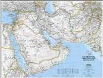 Middle East wall map