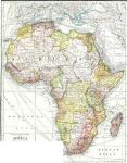 Historic 1909 Africa map