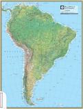 South America physical map