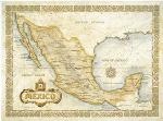 Mexico wall map
