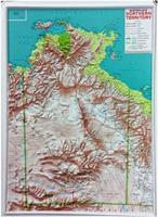 Northern Territory raised relief map