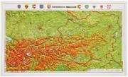 Austria raised relief map