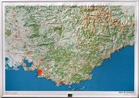 Alpes de Provence raised relief map