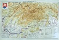 Slovakia raised relief map