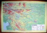 Slovenia raised relief map