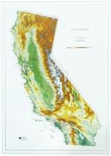 California raised relief map