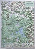 national park raised relief map