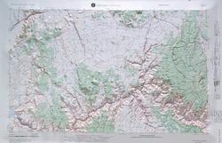 Cortez USGS Regional 3D Raised Relief Map in the states of CO & UT 